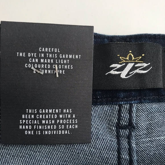 ZLZ  DENIM Men’s Shorts Distressed - Picture 13 of 15